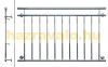 Erkélykorlát rozsdamentes franciaerkély saválló acél 156x90 cm inox