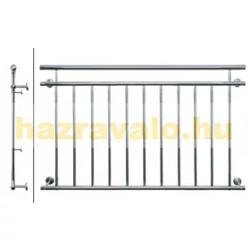   Erkélykorlát rozsdamentes franciaerkély saválló acél korlát 156x90 cm inox