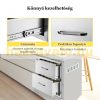 Built-in kitchen drawer outdoor stainless steel 2-drawer cabinet 35x36x58 cm inox BBQ grill drawer system