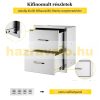 Built-in kitchen drawer outdoor stainless steel 2-drawer cabinet 35x36x58 cm inox BBQ grill drawer system