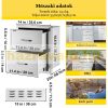 Built-in kitchen drawer outdoor stainless steel 2-drawer cabinet 35x36x58 cm inox BBQ grill drawer system