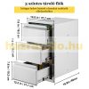 Built-in kitchen drawer outdoor stainless steel drawer cabinet 37x64x48 cm inox BBQ grill drawer system