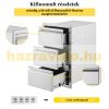 Built-in kitchen drawer outdoor stainless steel drawer cabinet 37x64x48 cm inox BBQ grill drawer system