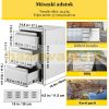 Built-in kitchen drawer outdoor stainless steel drawer cabinet 37x64x48 cm inox BBQ grill drawer system