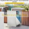 Built-in stainless steel drawer for dustbin 40x56x40 cm inox dustbin drawer for kitchen and outdoor use