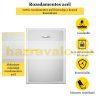 Built-in stainless steel drawer for dustbin 40x56x40 cm inox dustbin drawer for kitchen and outdoor use