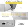 Built-in stainless steel drawer for dustbin 40x56x40 cm inox dustbin drawer for kitchen and outdoor use