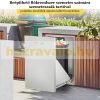 Built-in stainless steel drawer for trash can with trash bag holder stainless steel waste collection cabinet for large kitchens and outdoor use