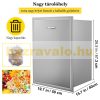 Built-in stainless steel drawer for trash can with trash bag holder stainless steel waste collection cabinet for large kitchens and outdoor use