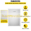 Built-in stainless steel drawer for trash can with trash bag holder stainless steel waste collection cabinet for large kitchens and outdoor use