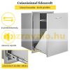 Built-in stainless steel drawer for trash can with trash bag holder stainless steel waste collection cabinet for large kitchens and outdoor use