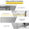 Built-in stainless steel drawer for trash can with trash bag holder stainless steel waste collection cabinet for large kitchens and outdoor use