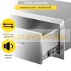 Built-in kitchen drawer outdoor stainless steel 2-drawer cabinet 75x25x50 cm inox BBQ grill drawer system