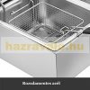 Hospitality inox electric deep fryer stainless steel double fryer 12 liters 5000W for restaurants, industrial kitchens