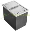 Inox icebox built-in 26.7 liter built-in ice cooler stainless steel ice bucket, freezer  