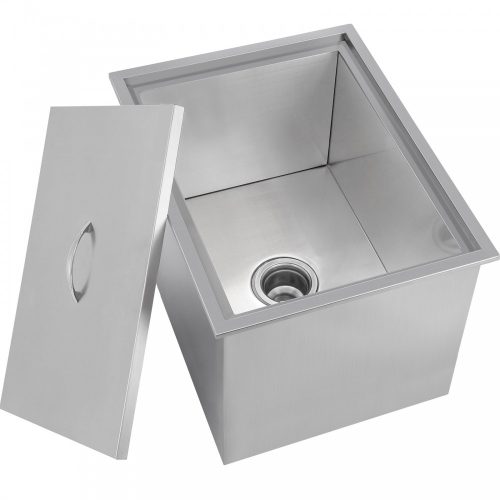 Inox ice holder built-in 33 liter stainless steel ice bucket, freezer box for drinks, box wine cooler 