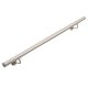 Handrail stainless handrail 130 cm long with a diameter of 38 mm made of acid-resistant inox material 