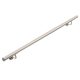 Handrail stainless handrail 160 cm long with a diameter of 38 mm made of acid-resistant inox material 