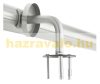 Korlát rozsdamentes kapaszkodó 160 cm hosszú 42 mm átmérővel saválló inox anyagból 