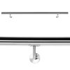 Handrail stainless handrail 180 cm long with a diameter of 42 mm made of acid-resistant inox material 