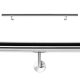 Handrail stainless handrail 180 cm long with a diameter of 42 mm made of acid-resistant inox material 