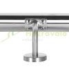 Handrail stainless handrail 180 cm long with a diameter of 42 mm made of acid-resistant inox material 