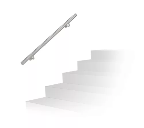 Korlát rozsdamentes kapaszkodó 200 cm hosszú 42 mm átmérővel saválló inox anyagból 