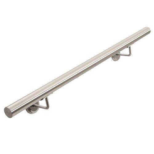 Handrail stainless handrail 90 cm long with a diameter of 38 mm made of acid-resistant inox material 