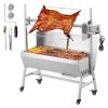 Electric pig roaster stainless steel rotisserie 42W 61 kg load capacity BBQ grill grill cart grill spit