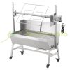 Electric pig roaster stainless steel rotisserie 42W 61 kg load capacity BBQ grill grill cart grill spit