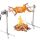 Pig roaster 116 cm stainless steel rotisserie 52W BBQ grill grill cart grill spit
