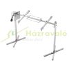 Pig roaster 116 cm stainless steel rotisserie 52W BBQ grill grill cart grill spit