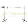 Pig roaster 117 cm stainless steel rotisserie 52W BBQ grill grill cart 8 height adjustable grill skewers