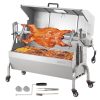 Elektromos malacsütő rozsdamentes acél forgónyárs 52W 90 kg teherbírás BBQ grill grillkocsi grillnyárs