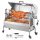 Electric pig roaster stainless steel rotisserie 52W 90 kg load capacity BBQ grill grill cart grill spit