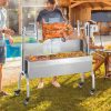 Outdoor electric rotisserie grill 52W 90kg 1310x435x1158 mm pig roasting grill 