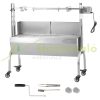 Kültéri ellektromos forgónyárs grill 52W 90kg 1310x435x1158 mm malacsütő grillnyárs