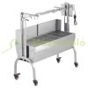 Kültéri ellektromos forgónyárs grill 52W 90kg 1310x435x1158 mm malacsütő grillnyárs