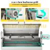 Pig roaster with lid grill with wheels 126 cm electric spit stainless BBQ with 50W motor grill inox rotating spit