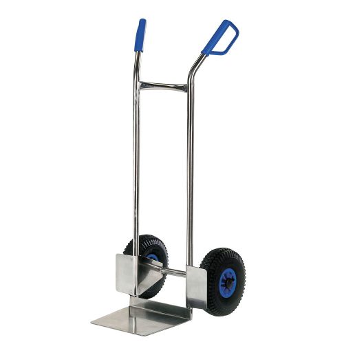 Stainless miller's cart made of acid-resistant steel, load capacity 150 kg