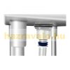 Inox industrial sink table 100x60x110 cm with 1 sink and drainer large kitchen stainless steel furniture