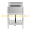 Inox industrial sink table 60x60x94 cm with 1 basin stainless steel large kitchen stainless furniture