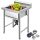 Inox industrial sink table 93x61x60 cm with 1 sink large kitchen stainless steel furniture