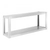 Inox industrial wall shelf 120x38x50 cm large kitchen stainless steel furniture 60 kg load capacity