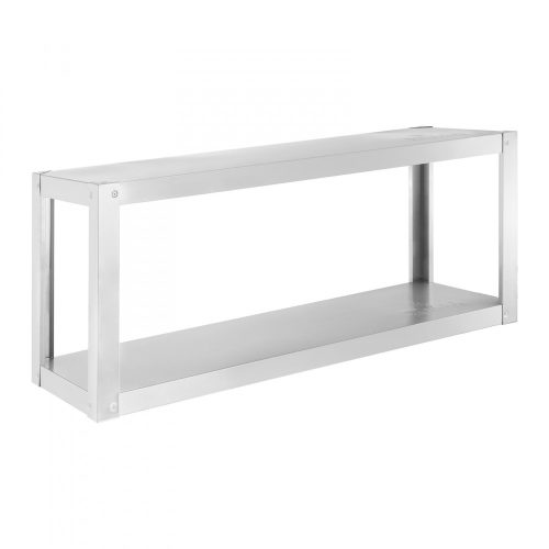 Inox ipari fali polc nagykonyhai rozsdamentes bútor 120x38x50 cm, 60 kg teherbírású