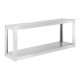 Inox industrial wall shelf 120x38x50 cm large kitchen stainless steel furniture 60 kg load capacity