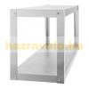 Inox industrial wall shelf 120x38x50 cm large kitchen stainless steel furniture 60 kg load capacity
