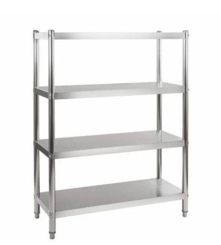 Acid-resistant steel shelf 120x50x155 stainless steel storage box made of acid-resistant material four-tier