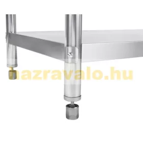 Inox polc 120x50x155 rozsdamentes kohyhai tároló saválló anyagból négyszintes