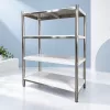 Inox polc 120x50x155 rozsdamentes kohyhai tároló saválló anyagból négyszintes